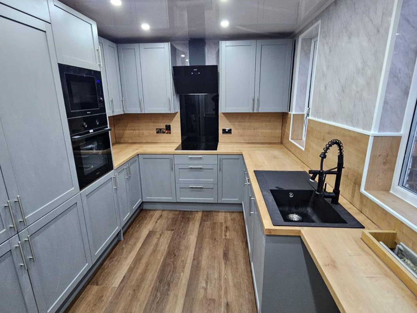 Fitted kitchen storage and appliance integration