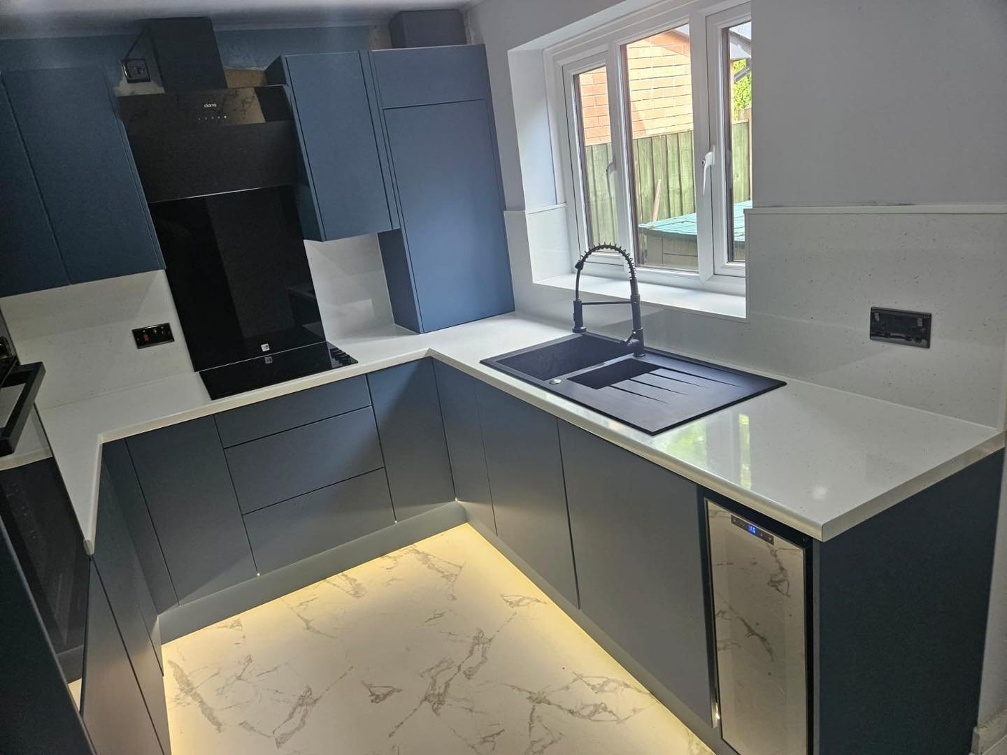 Open-plan kitchen project by Luxury UPVC bathroom and kitchen renovation specialists